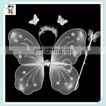 Princess Party Kids Fairy Butterfly Wings with Wand Headband HPC-0884