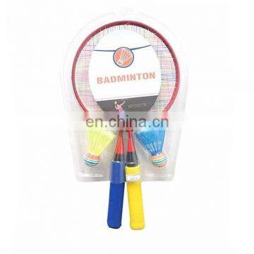 Colorful Flexible Children Badminton Racket With 3 Shuttlecocks