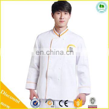 High quality white chef coat uniform on sale