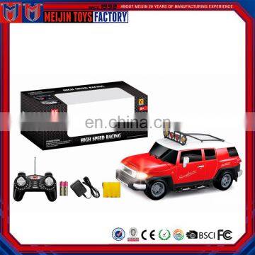 Custom design kids four wheel 1:12 rc car toys with lamp