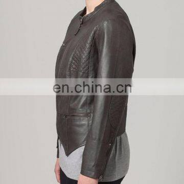 New 2015 Ladies Luxury Pigskin Leather Jackets/ Leather Jackets