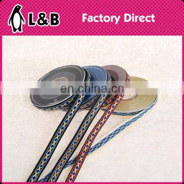 Elastic Flower Trimmings 1.3cm Ribbon Embroidered Trims Jacquard Ribbon Trim photo-2