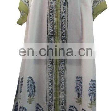 Indian Cotton Long Dress Women Clothing Loose Western Bhopali Partywear Loose Evening Gown