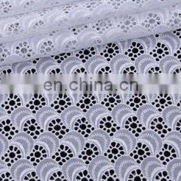 high quality lace fabric material white