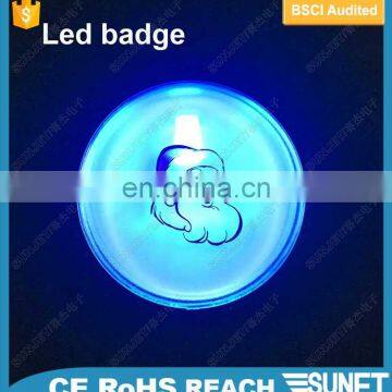 blinking pin led car badge,big place for logo printing