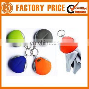 2017 Promotional Custom Printed Fiber Glass Cloth Keychain photo-3