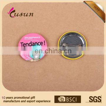 Cheap Wholesale Custom Metal Button Badge Mirror Button Badge tin Pin