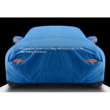Navy Blue Color 190T Polyester Taffeta SUV Waterproof Car Covers photo-5