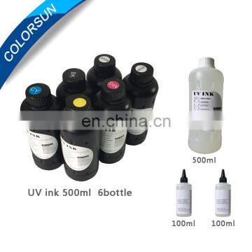 Hot Sale Grade A 500ml 1000ml uv flatbed printer ink