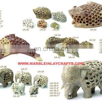 Handmade Stone Undercut Animal Figure