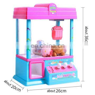 Wholesale mini toy claw crane machine music game coin machine