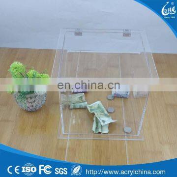 cheap wholesale acrylic donation box