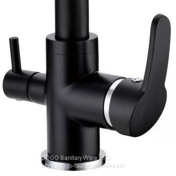 Dogo Factory Wholesale KaiPing Taps Black China Faucet 3 Way Kitchen Faucet photo-2