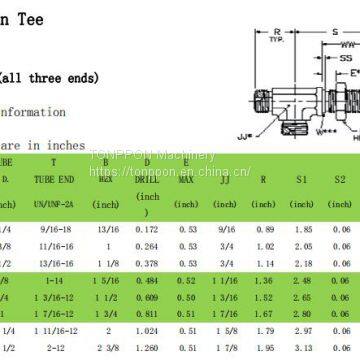 bulkhead run tee FS2704