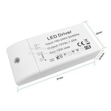 24v 15W mini LED driver  china LED driver for sale  Mini LED driver supplier