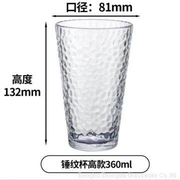 300ml 360ml Hammer Pattern Cup Hammered Glasses Mug photo-5