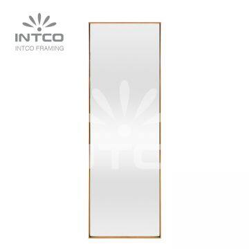 Gold Aluminum Framed Mirror, Full Length Floor Mirror, Custom Metal Mirror Frames photo-2