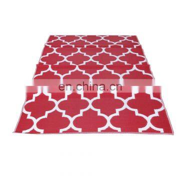 China Custom Rug pp Plastic Camping Mat Outdoor Indoor Red Rug Patio Mat photo-2