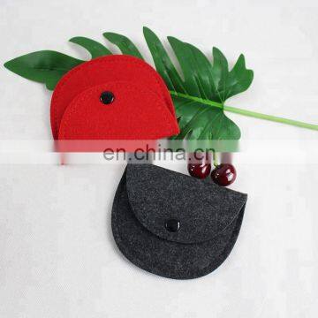 China Wholesale Mini Felt Purses for Women 2018 Handbag for Coin photo-5