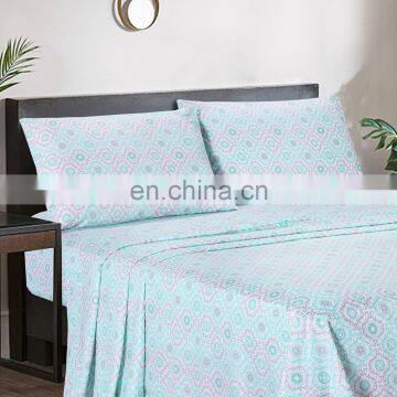 Bed Sheet Bed Sheet Luxury King Queen Size Fitted Bed Microfiber Bedsheets photo-2