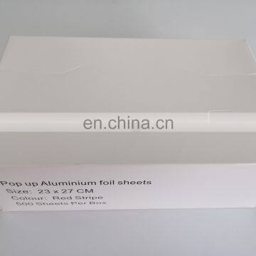 11micron Recycled Frozen Printed Aluminum Foil Food Wrapping Paper