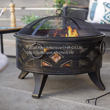 Attractive High Quality Fire Sphere Factory 36'' The Third Rock Globe Fire Pit photo-3