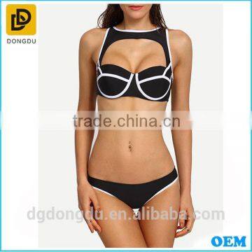 OEM Logo Sexy Women Swimwear Manufacture Casual One-Piece Swimwear