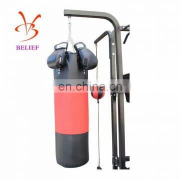 Four Boxers Punching Sandbags for Power Training photo-3