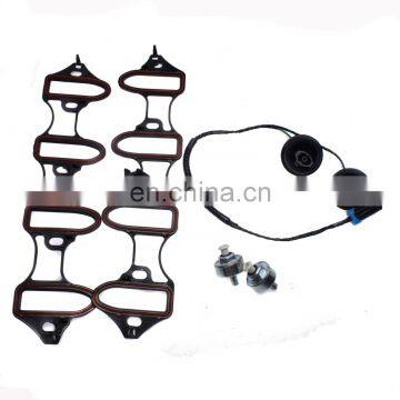 Set 89060413 Engine Intake Manifold Gasket With Knock Sensor For CHEVY GMC HUMMER 4.8L 5.3L 6.0L