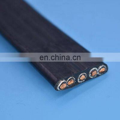 5 core flat cable 18awg shielded flat cable 220v