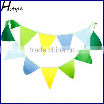 Green Tone Felt Flag Buntings Wedding Birthday Party Decoration PLC007