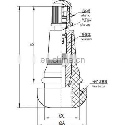 Tire Repair Tire Valve Factory High Quality Valve Tr 414