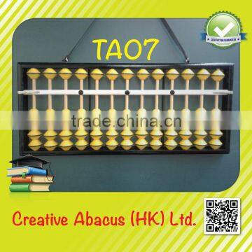 13 Rods Wooden Frame Special Design Demonstration Abacus Soroban