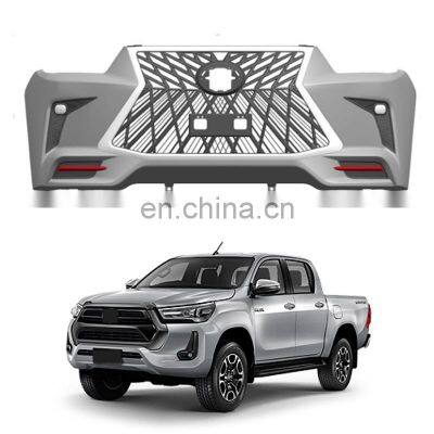 Car Accessories Front Bumper Facelift Conversion Bodykit Body Kit for 2021 TOYOTA HILUX REVO/ROCCO UPGRADE TO LX BODY KITS