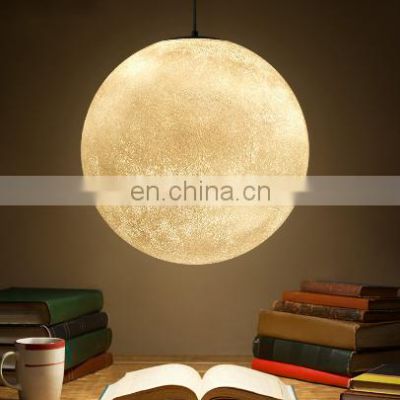 Simple and creative moon bedside pendant light for decorate