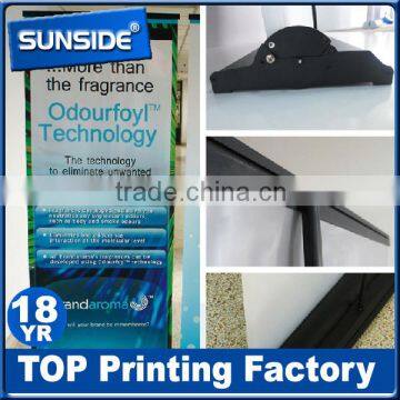 Custom aluminum roll up horizontal PVC banner stands wholsale D-0623