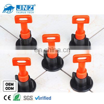 JNZ-TA-TLS-X high quality tile accessories reusable 50pcs plastic tile leveling system 1.5mm steel needle T-LOCK