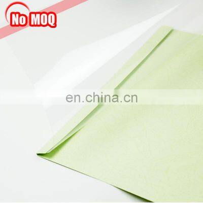 NO MOQ white and colorful clear thermal viny a4 pvc binding cover manufacturer