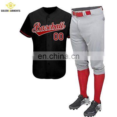 Factory Price Digital Sublimation Printing Men Baseball Uniform Latest Design Good Quality Baseball Uniform photo-2