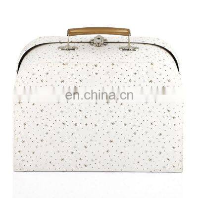 Free Sample Small Cheap Custom Print Paper Cardboard Mini Children Luggage Suitcase Box