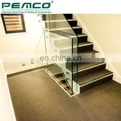 Balcony Stainless Steel Frameless Glass Balustrade Adjustable Outdoor Glass Railing Standoff