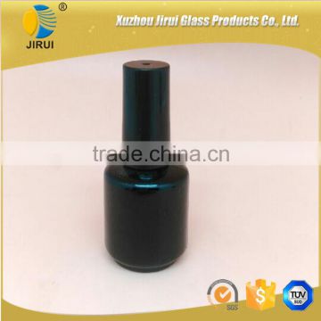 20ml round black glass nail polsih bottles