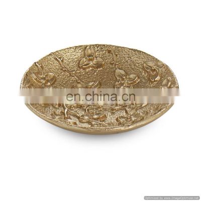 golden flower design bowl