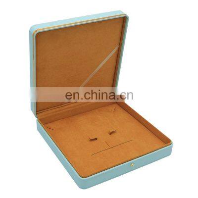 Factory direct supply high quality large leather necklace boxes custom necklace box packaging