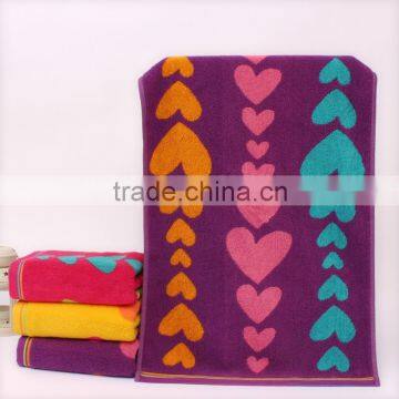 eco-friendly luxury 100% cotton grade A customized terry printed bath towel