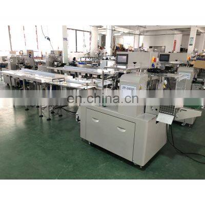 Automatic pillow type paper bag cookies vegetable toys plasticine soap horizontal wrapping flow packaging machine