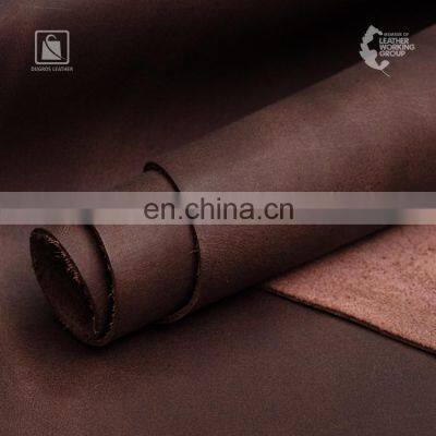 Best Quality Vintage Look Full Grain 1.5 mm Thickness Vegetable Tanned Buffalo Genuine Leather photo-2