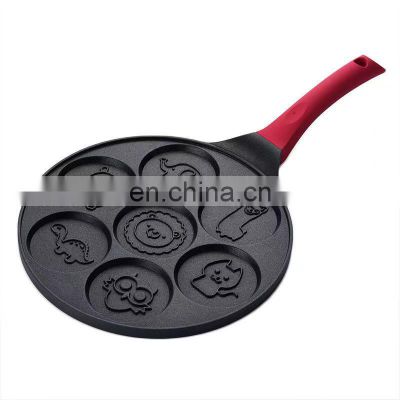 Seven Hole Breakfast Omelette Pan Maifan Stone Pan  Non-Stick Children's Food Supplement Pan