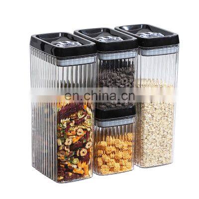 Airtight Large Food Storage Container Set 4Pcs Pantry Organization Containers Plastic Canisters for Pasta