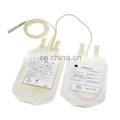 Cheap price plastic 100 250 350 450ml 500ml cpda1 single double triple quadruple blood bag for sale